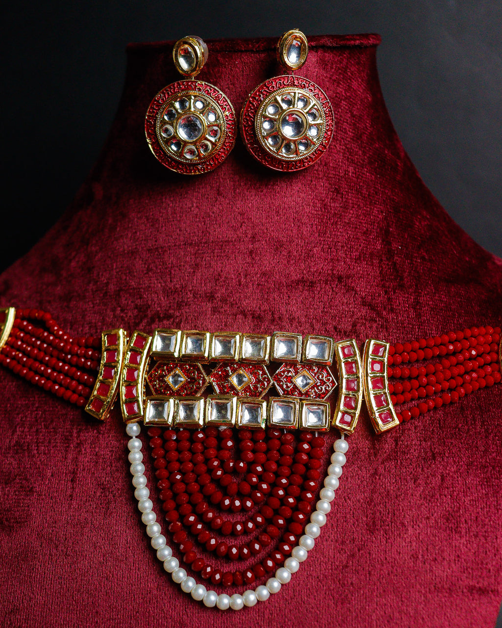 Royal Red Pearl Set